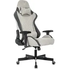 Кресло геймерское Бюрократ Knight Regal Fabric (серый/светло-серый)