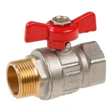 Кран шаровой 3/4" нар.-вн. бабочка PN40 AV Engineering