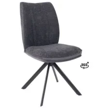 Стул SMART-R 360, g25 ANTRACITE  шенилл LUX - d10 HEMATITE LUX\черный
