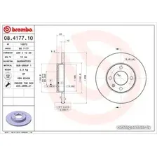 Тормозной диск Brembo 08417710