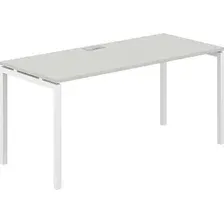Офисный стол Norden 160х70х75 SG.206.SH.44.WH (белый/серый бархат)
