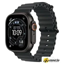 Умные часы Apple Watch Ultra 3 LTE 49 мм (титановый корпус, черный/черный, ремешок из эластомера)