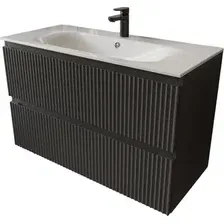 TERMINUS Тумба с умывальником Сицилия 100x62x45 с 2 ящиками SIC101002701601O (графит)