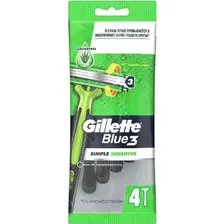 Бритвы од­но­ра­зо­вые Gillette Blue 3 Simple Sensitive, 4 шт
