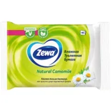 Бумага туалетная ZEWA Natural Camomile Влажная 40 листов 