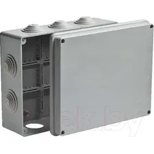 Коробка распределительная Ruvinil ОП 200x140x75мм 10 вводов IP55 / 67055 (серый)