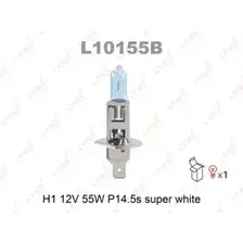 Автолампа P14.5s LYNXAUTO L10155B H1 12