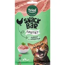 Лакомство для кошек Triol Snack Bar Паштет из курицы с макрелью (40 г)