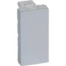 Декоративная заглушка для розетки Legrand Mosaic 079270 (алюминий)