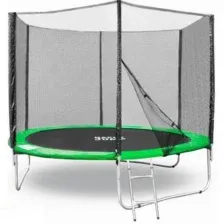 Батут Happy Jump 10ft Pro 312 см с внешней сеткой и лестницей