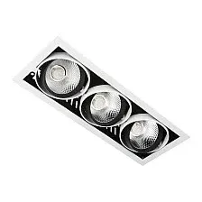 Точечный светильник Ambrella light T813 BK/CH 3*12W 4200K