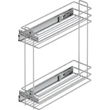 Корзина выдвижная Starax 200 S-2213-C (боковое крепление, хром)