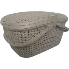 Корзина Эльфпласт Paola 25 л (серо-коричневый)