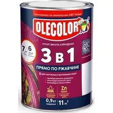 Грунт-эмаль Olecolor По ржавчине (900г, белый)