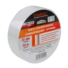 Лента стеклотканевая серпянка 45ммх90м самокл. STARTUL PROFI