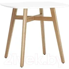 Обеденный стол Stool Group Target 80x80 / SL-691 (МДФ белый/бук)