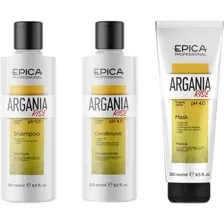 Набор косметики Epica Professional Argania Rise Organic, шампунь  кондиционер для волос  маска для волос, 250  250  250 мл