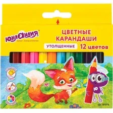 Набор цветных карандашей Юнландия Малыши-карандаши / 181376 (12цв)