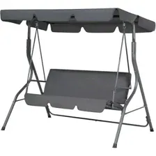 Садовые качели National Tree Company Simple с тентом К-1 DS-186 (серый)
