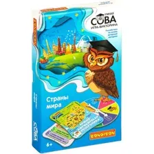 Развивающая игра Bondibon Умная сова. Страны мира ВВ4842