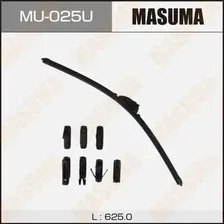 Щетка стеклоочистителя бескаркасная MU-025U MASUMA 625/25" , 1 шт.