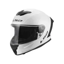 Мотошлем LS2 FF820 Rapid III Solid (3XL, белый глянцевый)