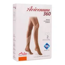 Чулки компрессионные Aries Avicenum 360 с резинкой и закрытым носком / 9999 (M, long)