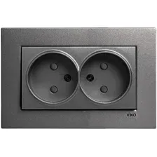 Розетка Viko Novella 93000455 (дымчатый)