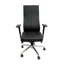 SITUP PARTNER CHROME (ЭКОКОЖА BLACK/BLACK)