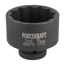 FORCEKRAFT - Торцевая головка, ударная, 1, 70мм,12гр. / FK-48870