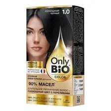 Крем-краска для волос ONLY Bio Color стойкая, тон Роскошный черный, 110 мл