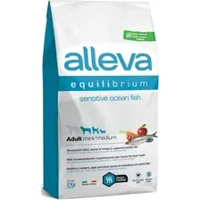Сухой корм для собак Alleva Equilibrium Sensitive Ocean Fish Mini/Medium (с рыбой для собак с чувствительным пищеварением) 2 кг