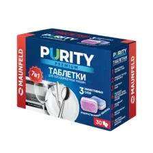 Таблетки для посудомоечных машин Maunfeld Purity Premium all in 1, 30 шт