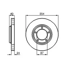 Тормозной диск BOSCH 0 986 478 663 вентилируемый , передняя ось