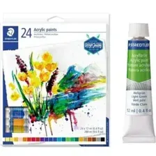 Краски акриловые Staedtler 8500-C24, 24 цвета