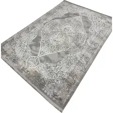 Ковер для жилой комнаты Radjab Carpet Афина Прямоугольник 9017A 12912RK (0.8x1.5, Grey/Beige)
