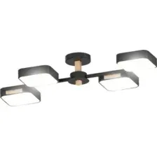 Люстра Aitin-Pro X3363/4 (черный/дерево)