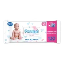 Влажные салфетки Paddlers Soft and Cream (120 шт)