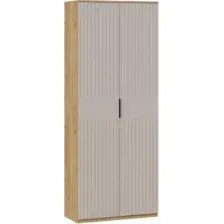Шкаф распашной Трия Хилтон с 2 дверями исп.2 404.002.000 (дуб крафт золотой/мокко матовый)