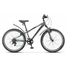 Велосипед подростковый Stels Turbo 400 V 24 (12" Темно-серый/Зеленый)