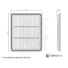 Фильтр воздушный BLUE PRINT ADBP220112