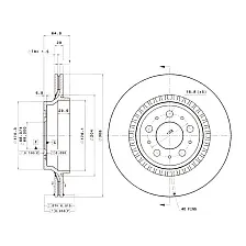 Тормозной диск Brembo 09982711
