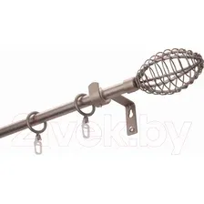 Карниз для штор Lm Decor Лайт Гранд Марио 1р гладкий 16мм (сатин, 2.0м)
