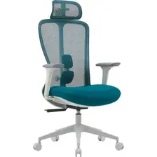 Кресло офисное Sparx FX-28-1 Fansil (White/Cyan)