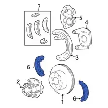 Тормозные колодки барабанные FORD F3TZ2L598A