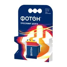 Батарейка 6LR61 OP1 9V крона Фотон