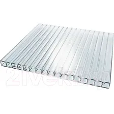 Сотовый поликарбонат TitanPlast 2100x6000х4мм 0.48кг/м2 (прозрачный)
