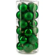 Елочная игрушка Ausini VT25-04020-5 (зеленый, 24 шт)