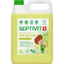 Средство для мытья посуды Septivit ледяной лайм, 5 л