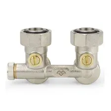 Узел нижнего подключения 3/4"EKх3/4"EK НР-ВР угловой, для однотрубных систем Varmega VM13801